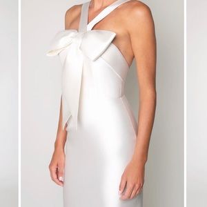White Eva Alexia Maria bow dress Size 2